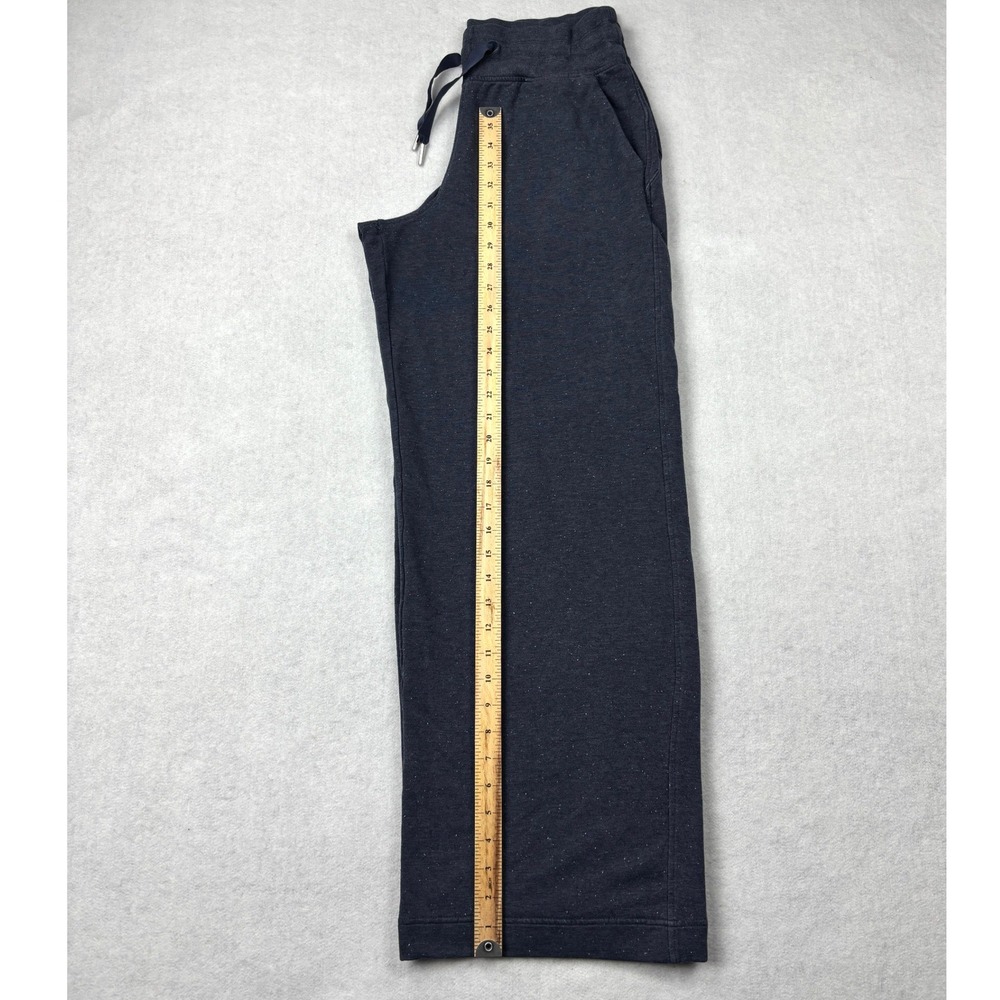 Athleta Balance Pant Womens Medium Navy Blue Heather Speckle Wide Leg Sweatpants - Picture 7 of 11